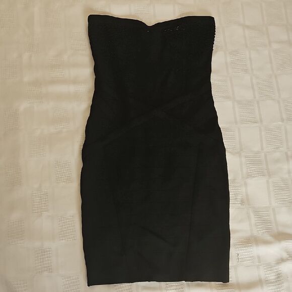 Marciano Black Sweetheart Bodycon Dress - Picture 1 of 16